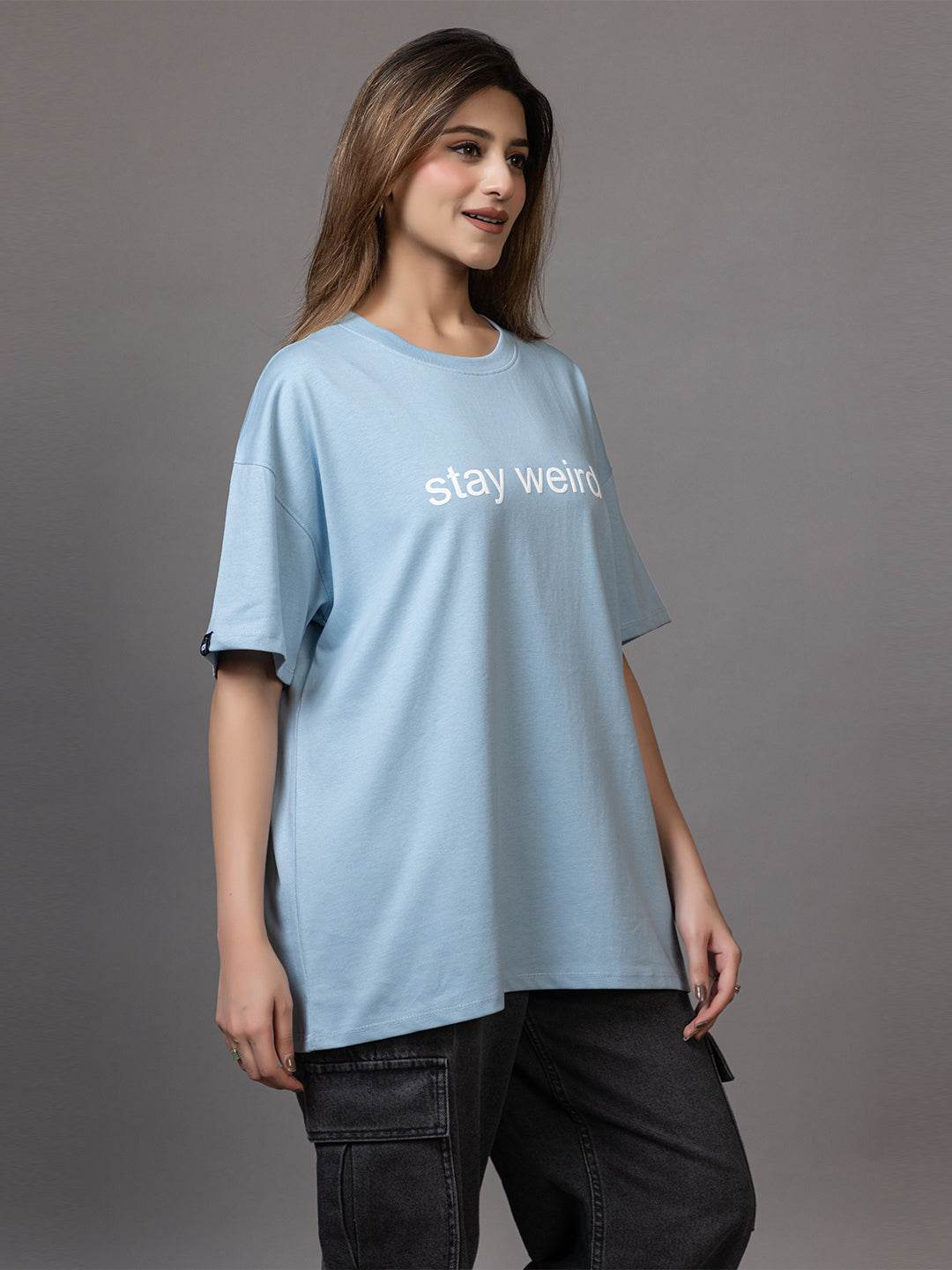 Stay Weird - Unisex Oversized Graphic Tee - ZEALTH.SHOP