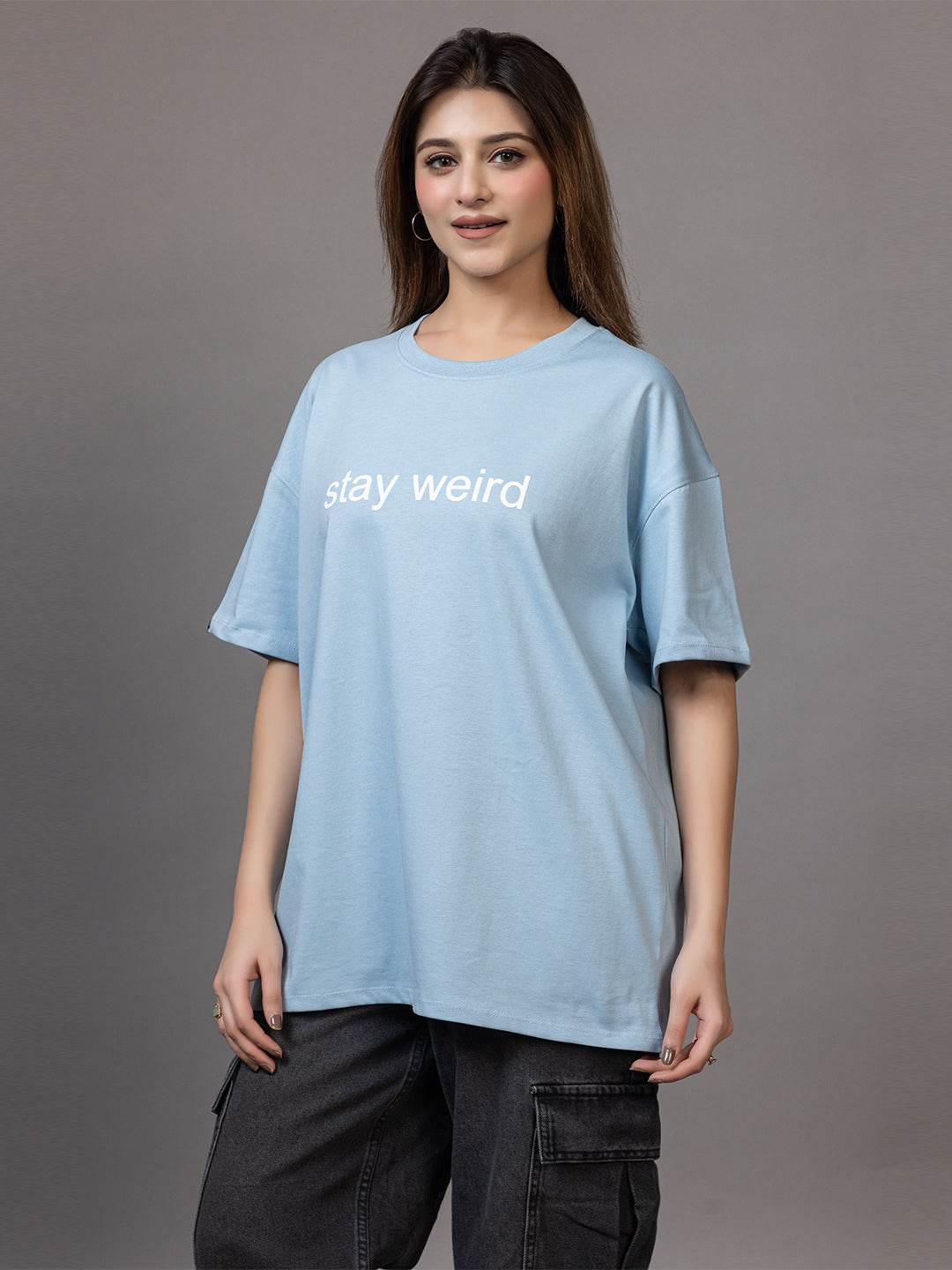 Stay Weird - Unisex Oversized Graphic Tee - ZEALTH.SHOP