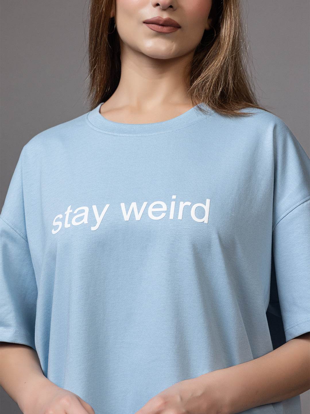 Stay Weird - Unisex Oversized Graphic Tee - ZEALTH.SHOP