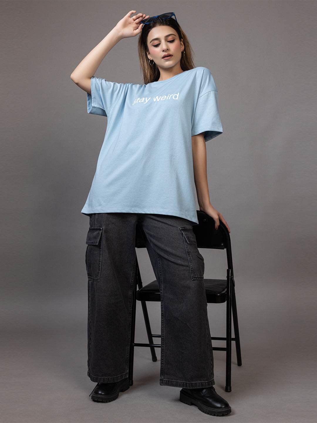Stay Weird - Unisex Oversized Graphic Tee - ZEALTH.SHOP