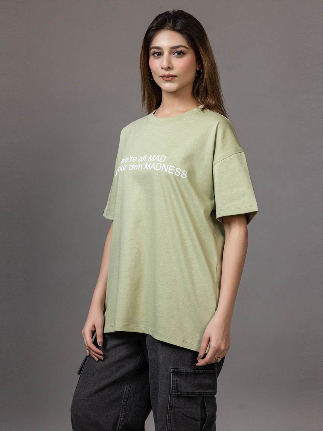 We're All Mad Living Our Own Madness - Unisex Oversized Graphic Tee - ZEALTH.SHOP