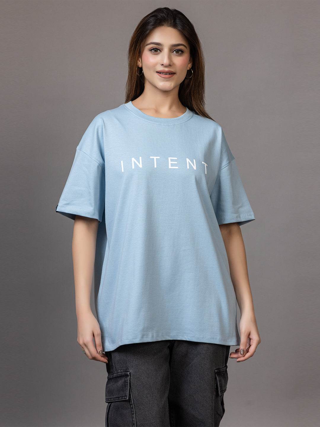 Intent - Unisex Oversized Graphic Tee - ZEALTH.SHOP