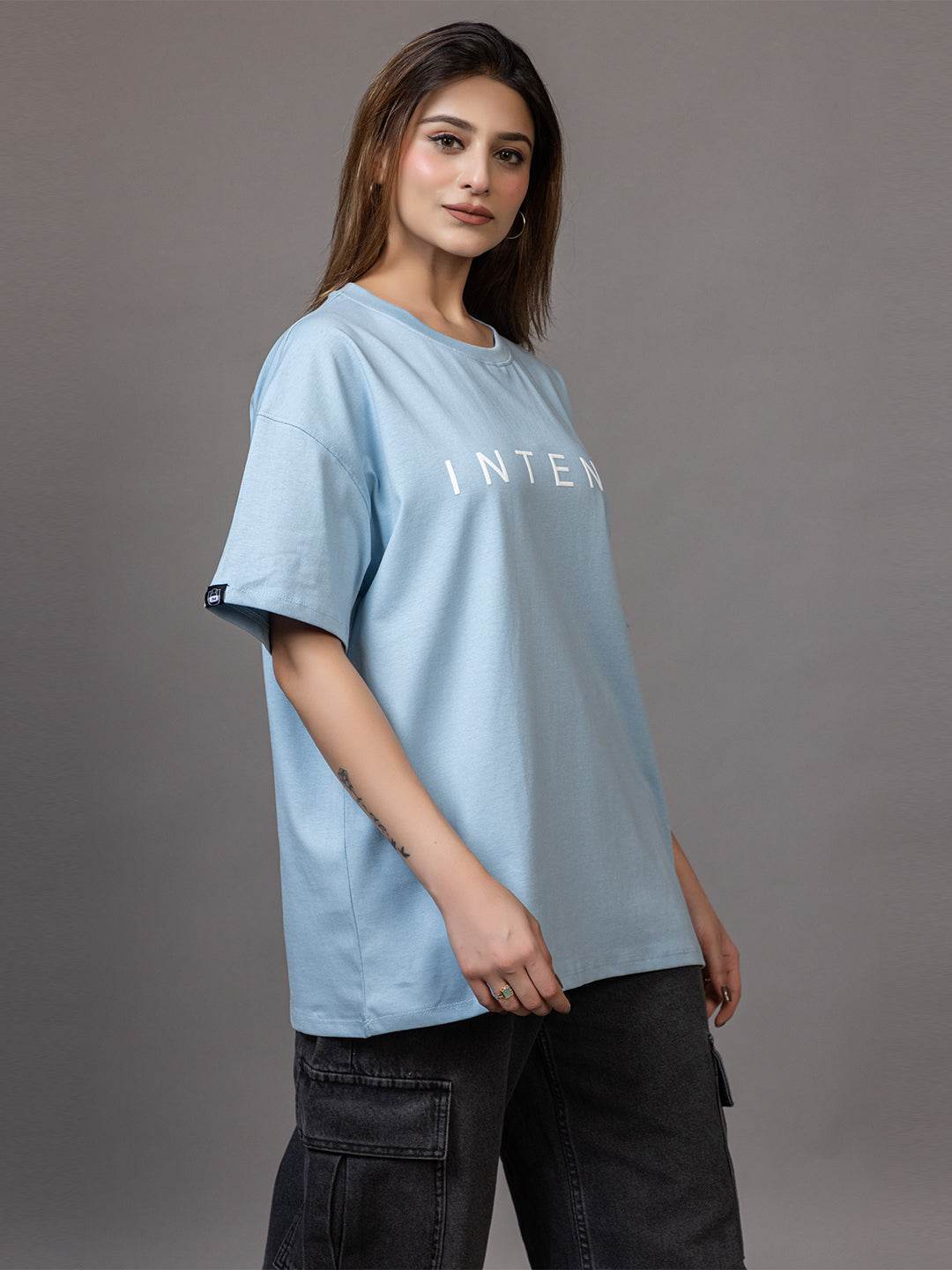 Intent - Unisex Oversized Graphic Tee - ZEALTH.SHOP