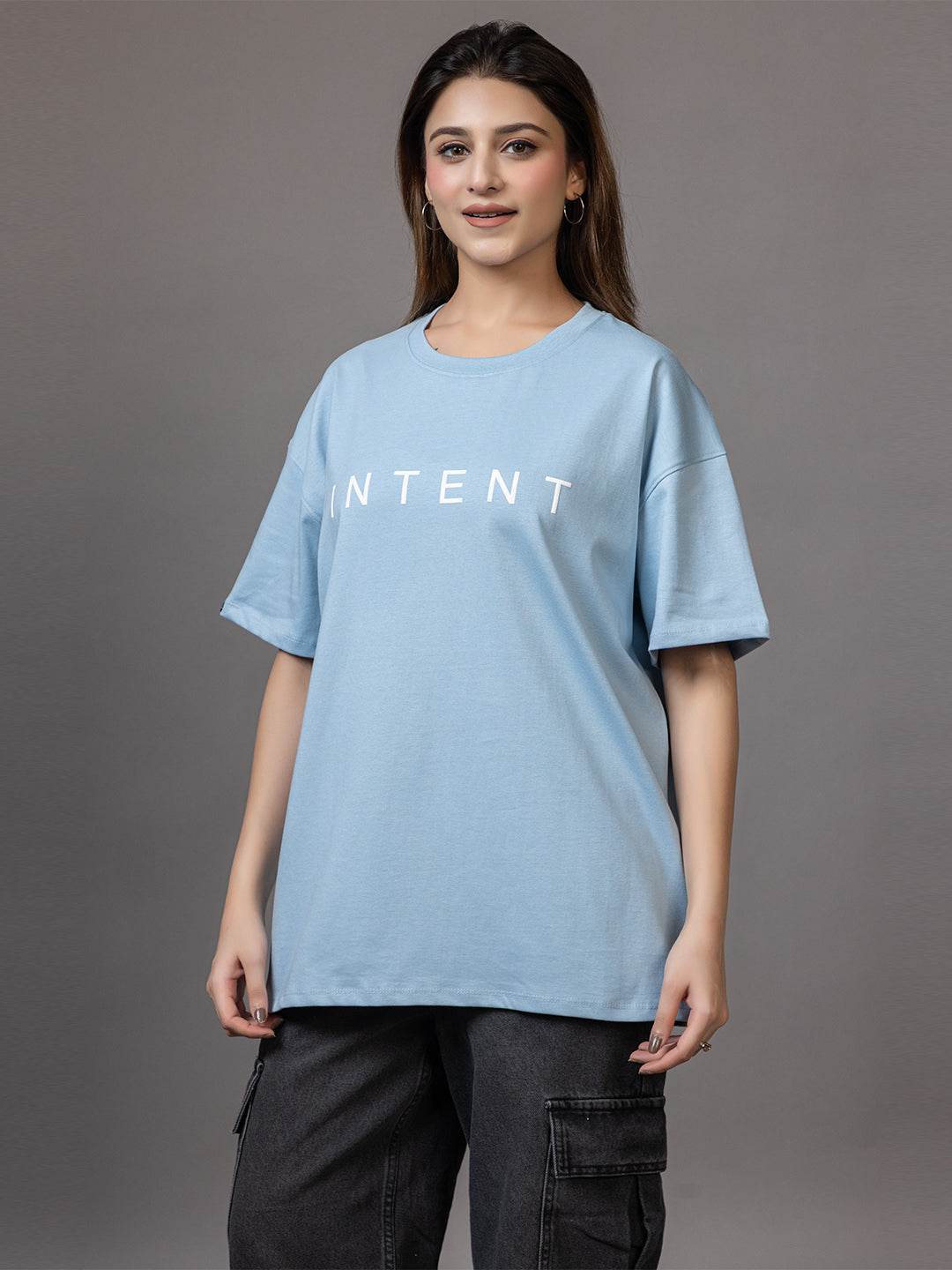 Intent - Unisex Oversized Graphic Tee - ZEALTH.SHOP