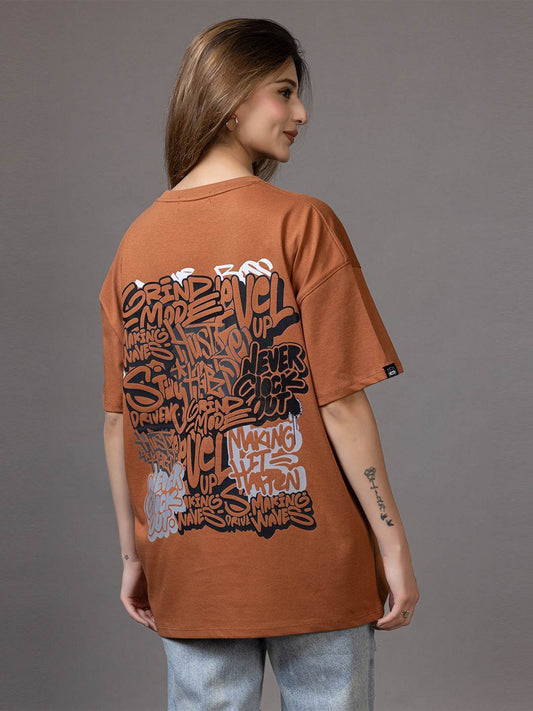Hustle - Unisex Oversized Graphic Tee - ZEALTH.SHOP