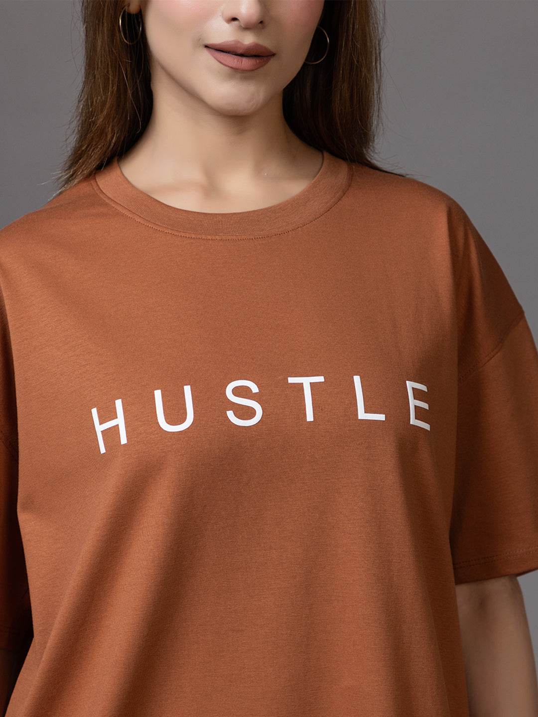 Hustle - Unisex Oversized Graphic Tee - ZEALTH.SHOP