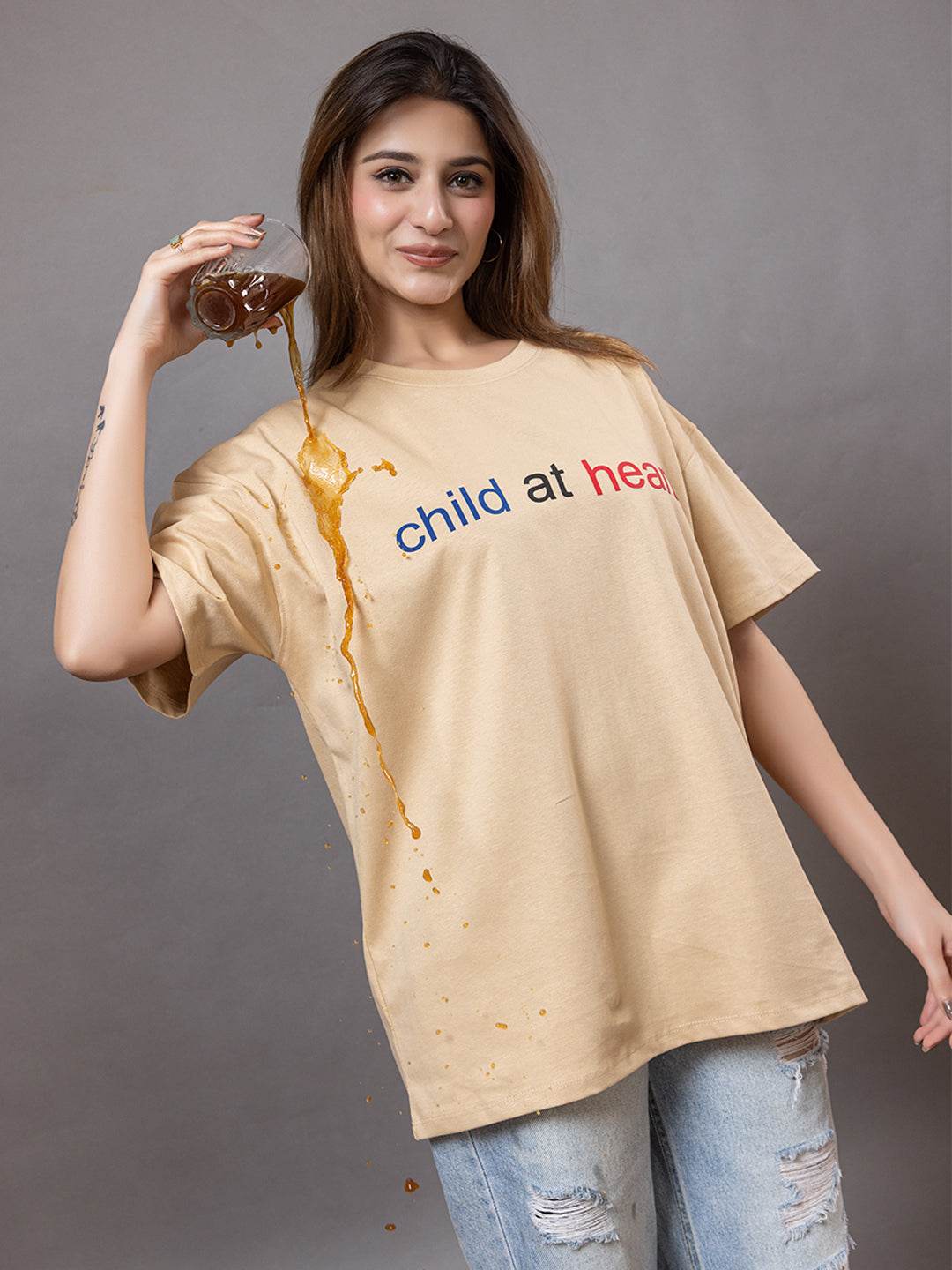 Child At Heart - Unisex Oversized Graphic Tee - ZEALTH.SHOP