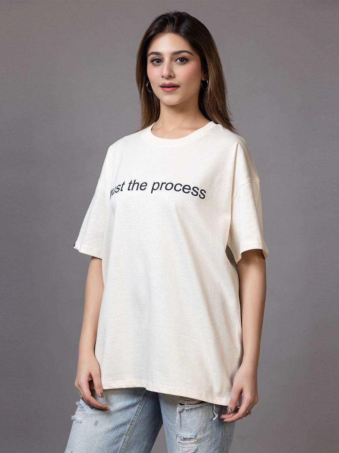 Trust The Process - Unisex Oversized Graphic Tee - ZEALTH.SHOP