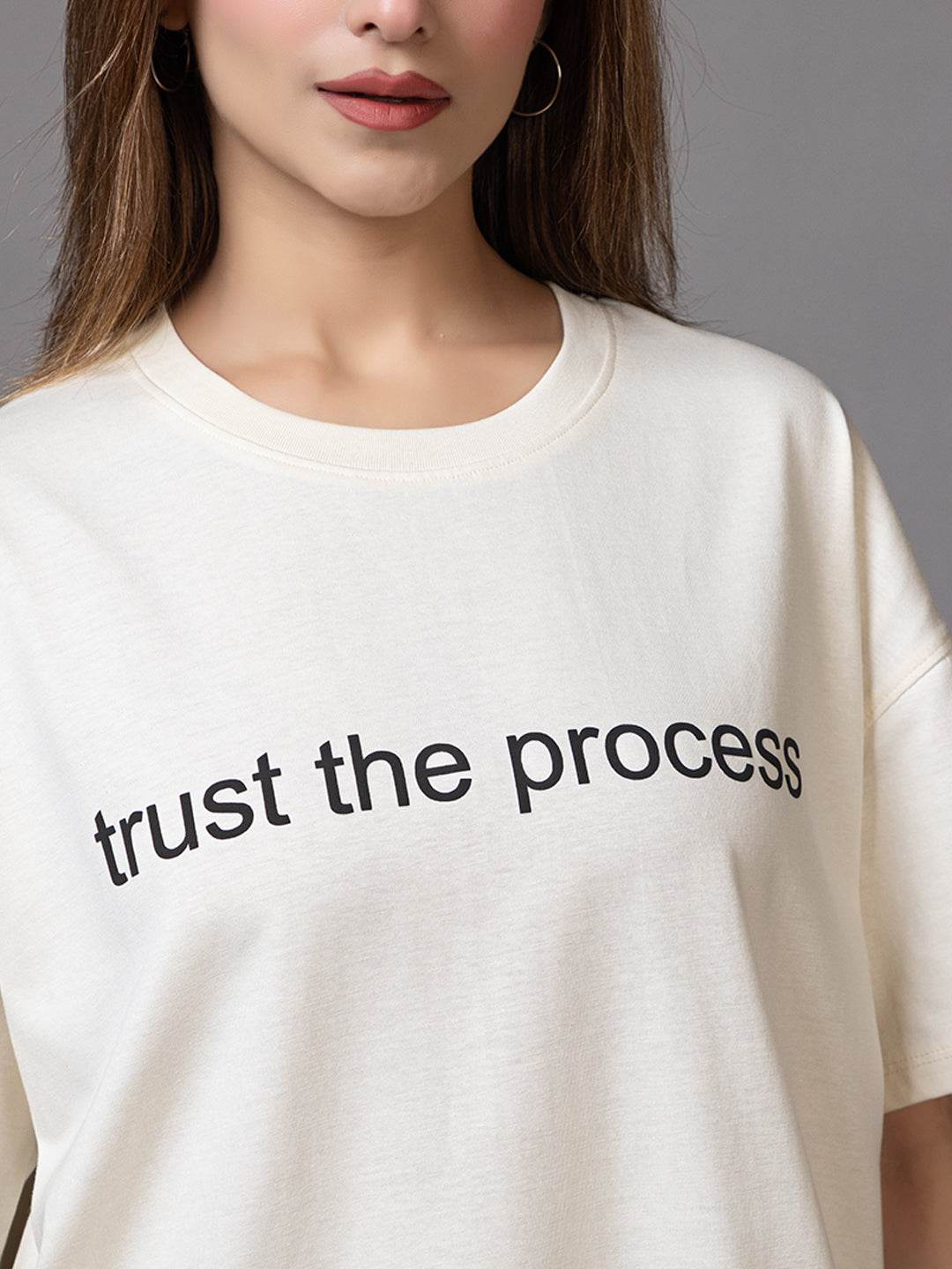 Trust The Process - Unisex Oversized Graphic Tee - ZEALTH.SHOP