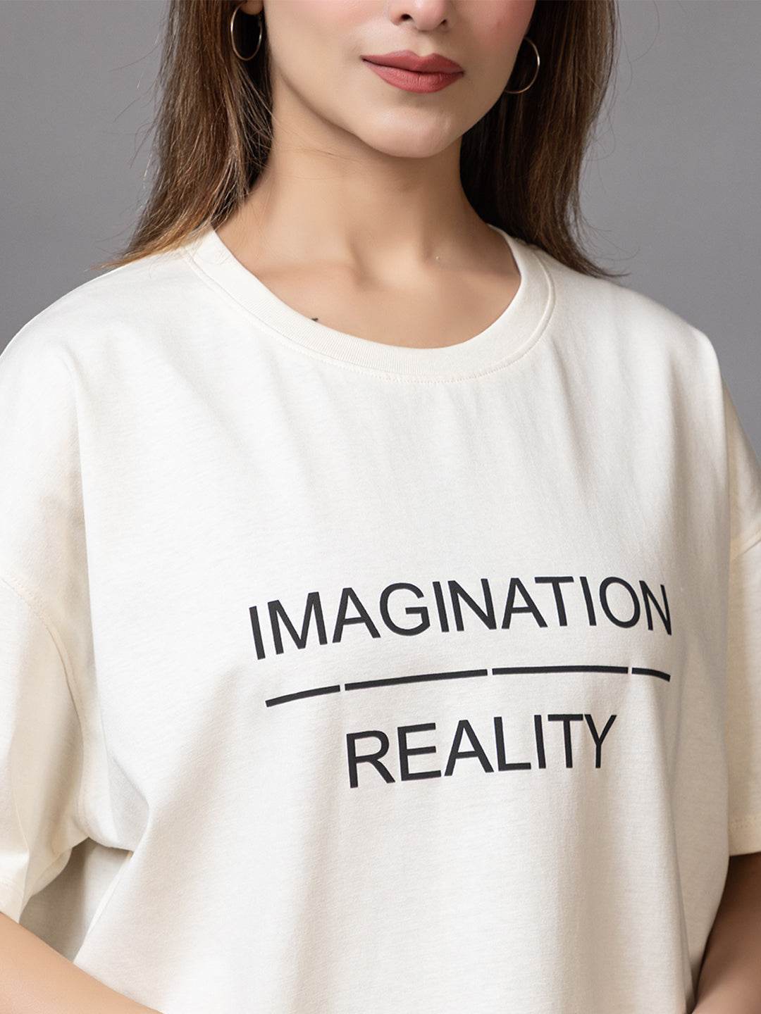 Imagination Reality - Unisex Oversized Graphic Tee - ZEALTH.SHOP