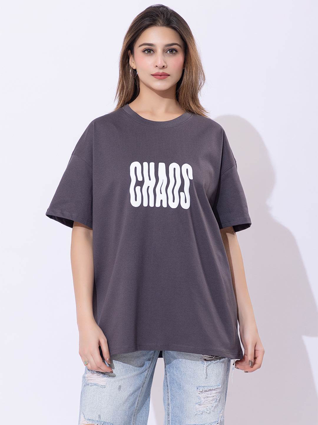 Chaos - Unisex Oversized Graphic Tee - ZEALTH.SHOP