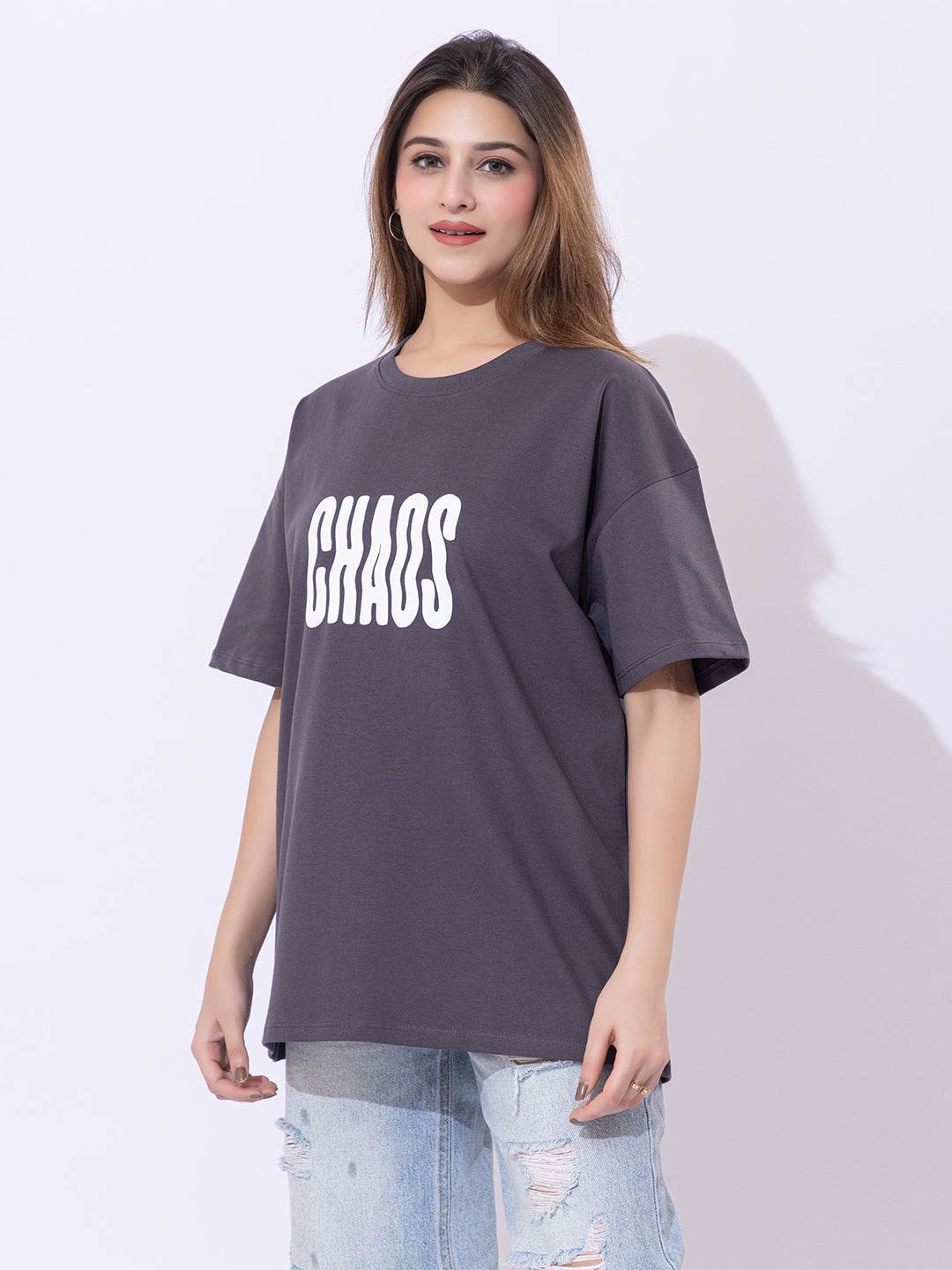 Chaos - Unisex Oversized Graphic Tee - ZEALTH.SHOP