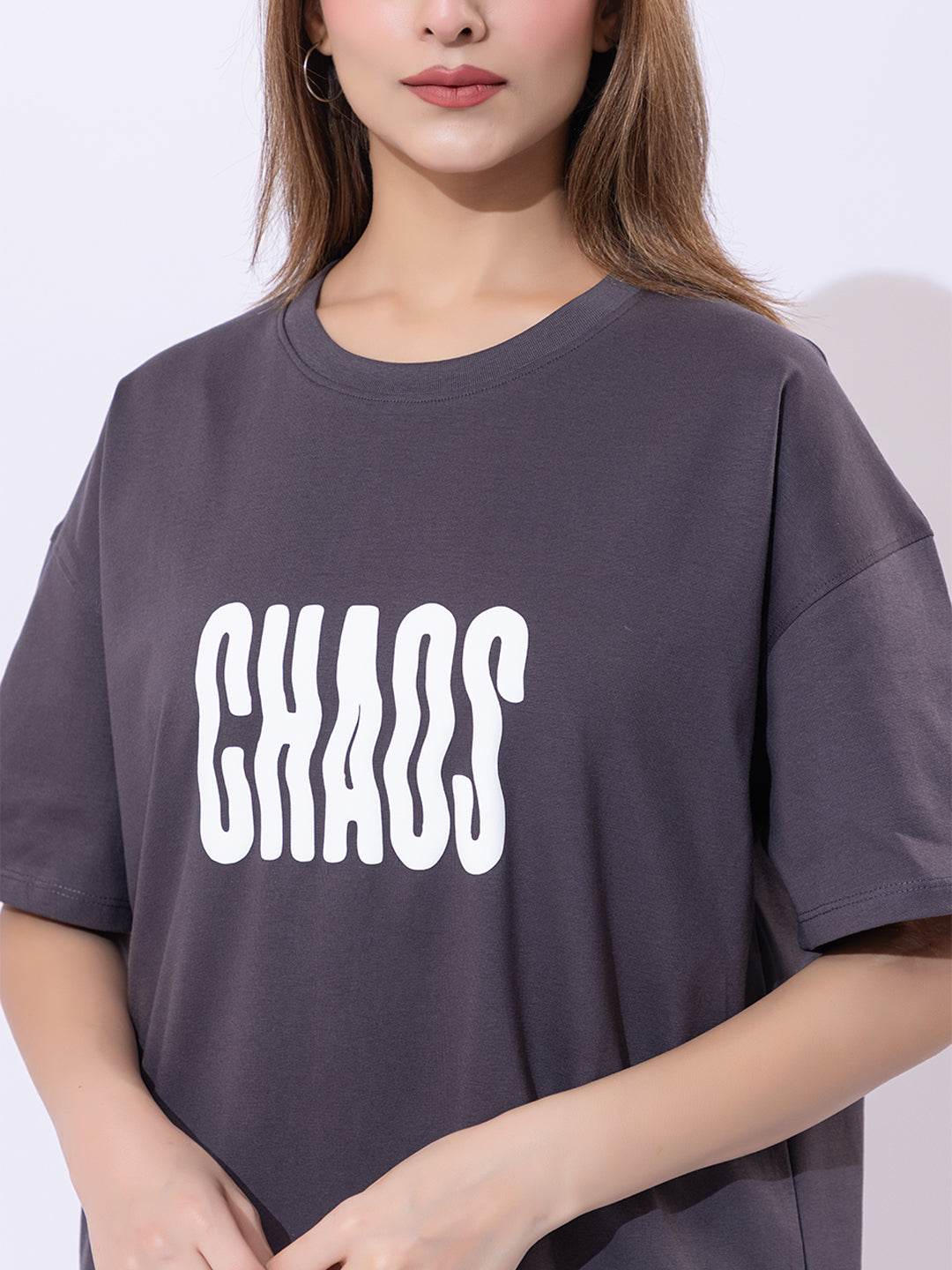 Chaos - Unisex Oversized Graphic Tee - ZEALTH.SHOP