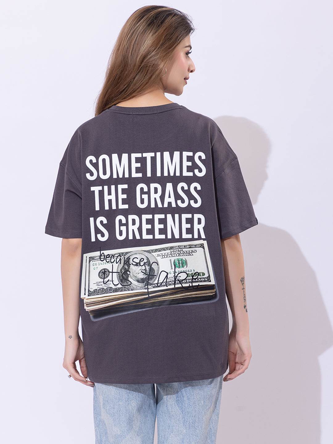Materialism - Unisex Oversized Graphic Tee - ZEALTH.SHOP