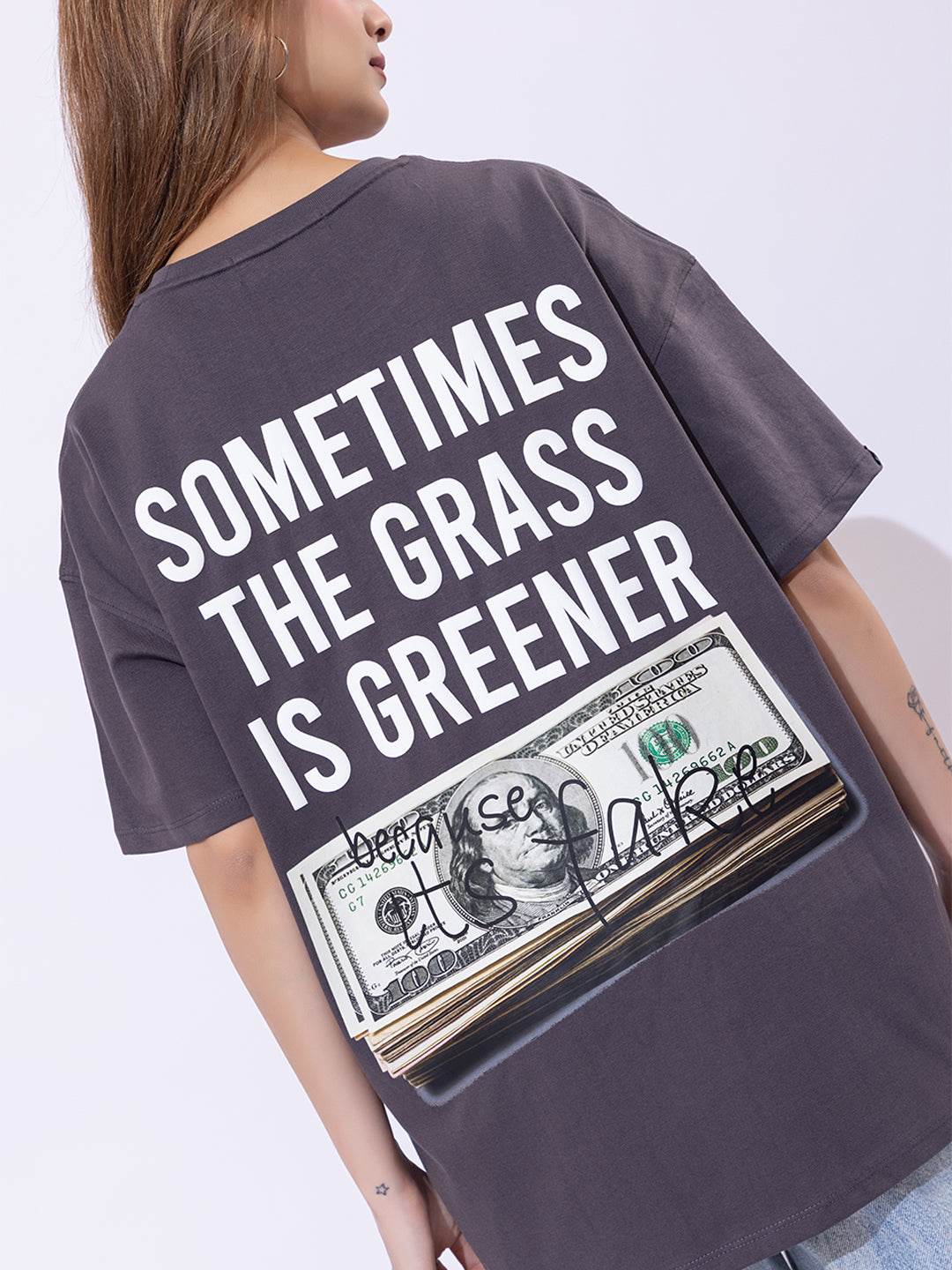 Materialism - Unisex Oversized Graphic Tee - ZEALTH.SHOP