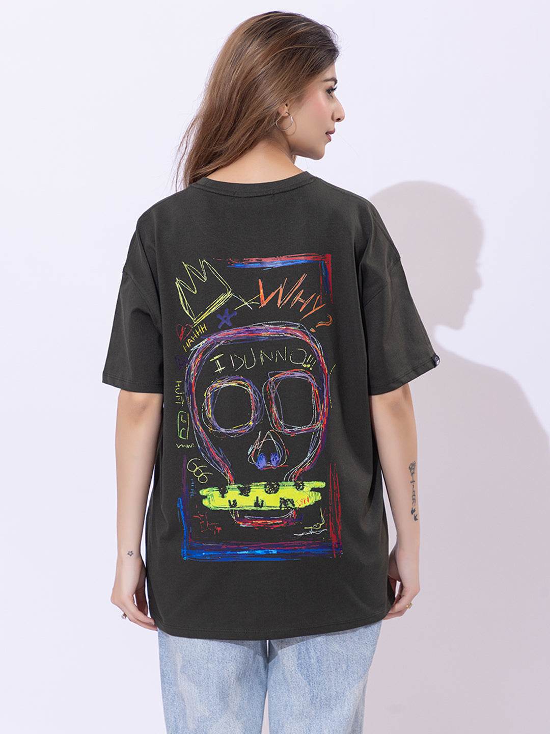 Socially Awkward - Unisex Oversized Graphic Tee - ZEALTH.SHOP