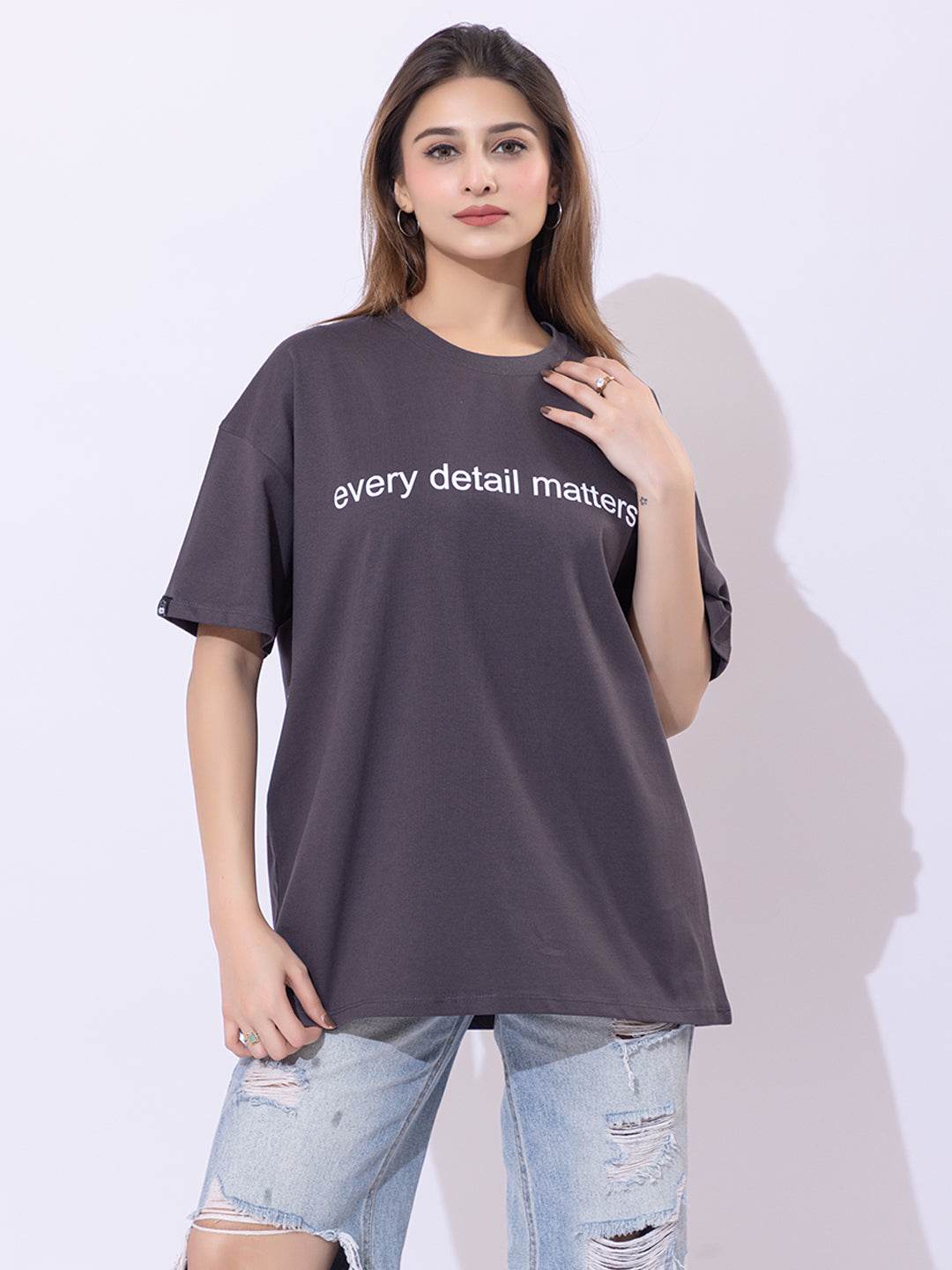 Every Detail Matters - Unisex Oversized Graphic Tee - ZEALTH.SHOP