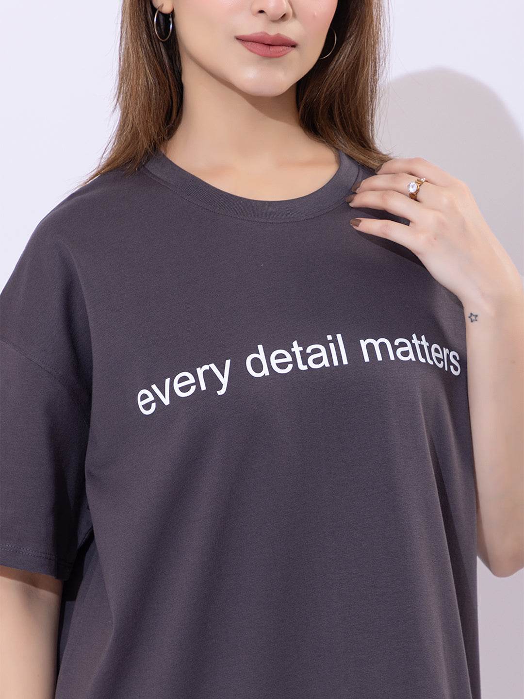 Every Detail Matters - Unisex Oversized Graphic Tee - ZEALTH.SHOP
