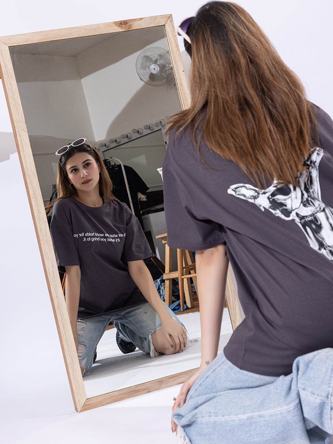 It's Not What The World Holds For You - Unisex Oversized Graphic Tee - ZEALTH.SHOP