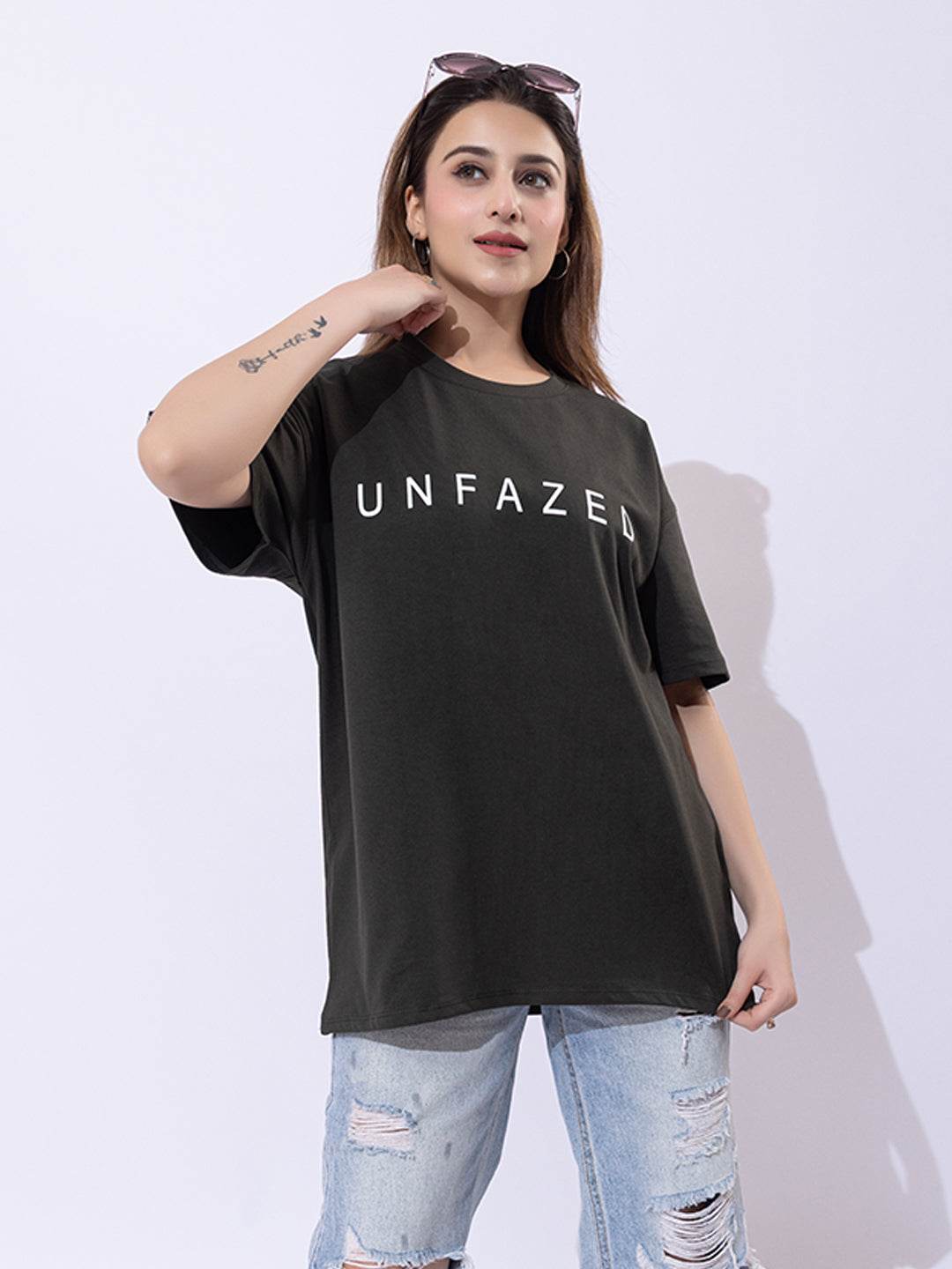 Unfazed - Unisex Oversized Graphic Tee - ZEALTH.SHOP