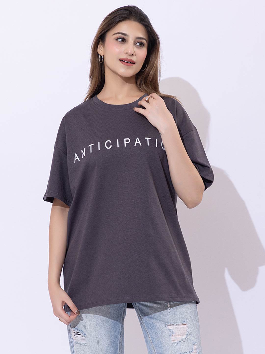 Anticipation - Unisex Oversized Graphic Tee - ZEALTH.SHOP