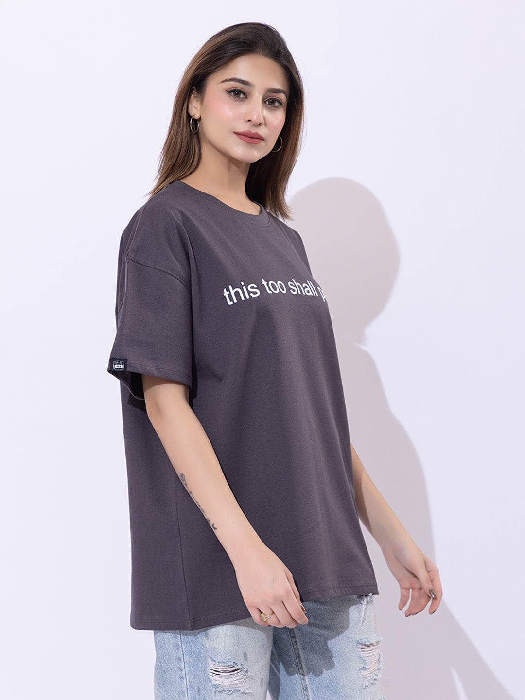 This Too Shall Pass - Unisex Oversized Graphic Tee - ZEALTH.SHOP
