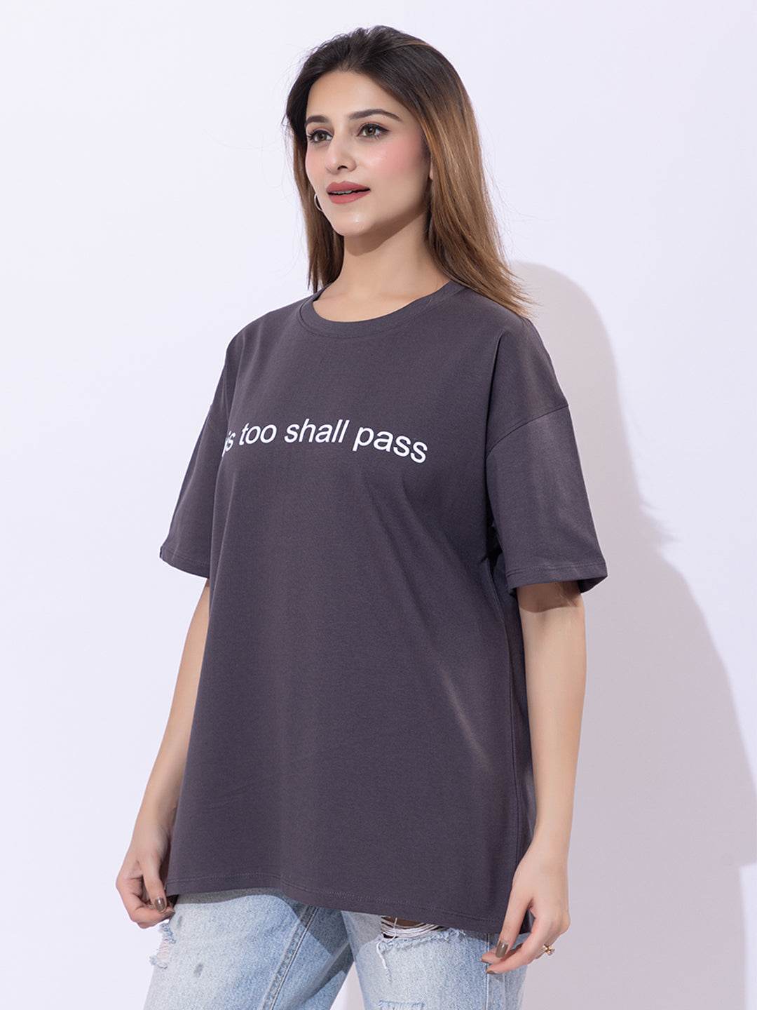 This Too Shall Pass - Unisex Oversized Graphic Tee - ZEALTH.SHOP