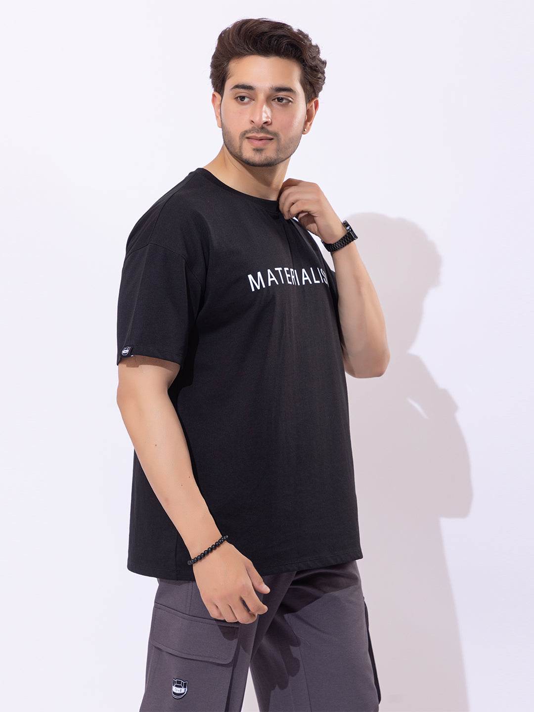 Materialism - Unisex Oversized Graphic Tee - ZEALTH.SHOP