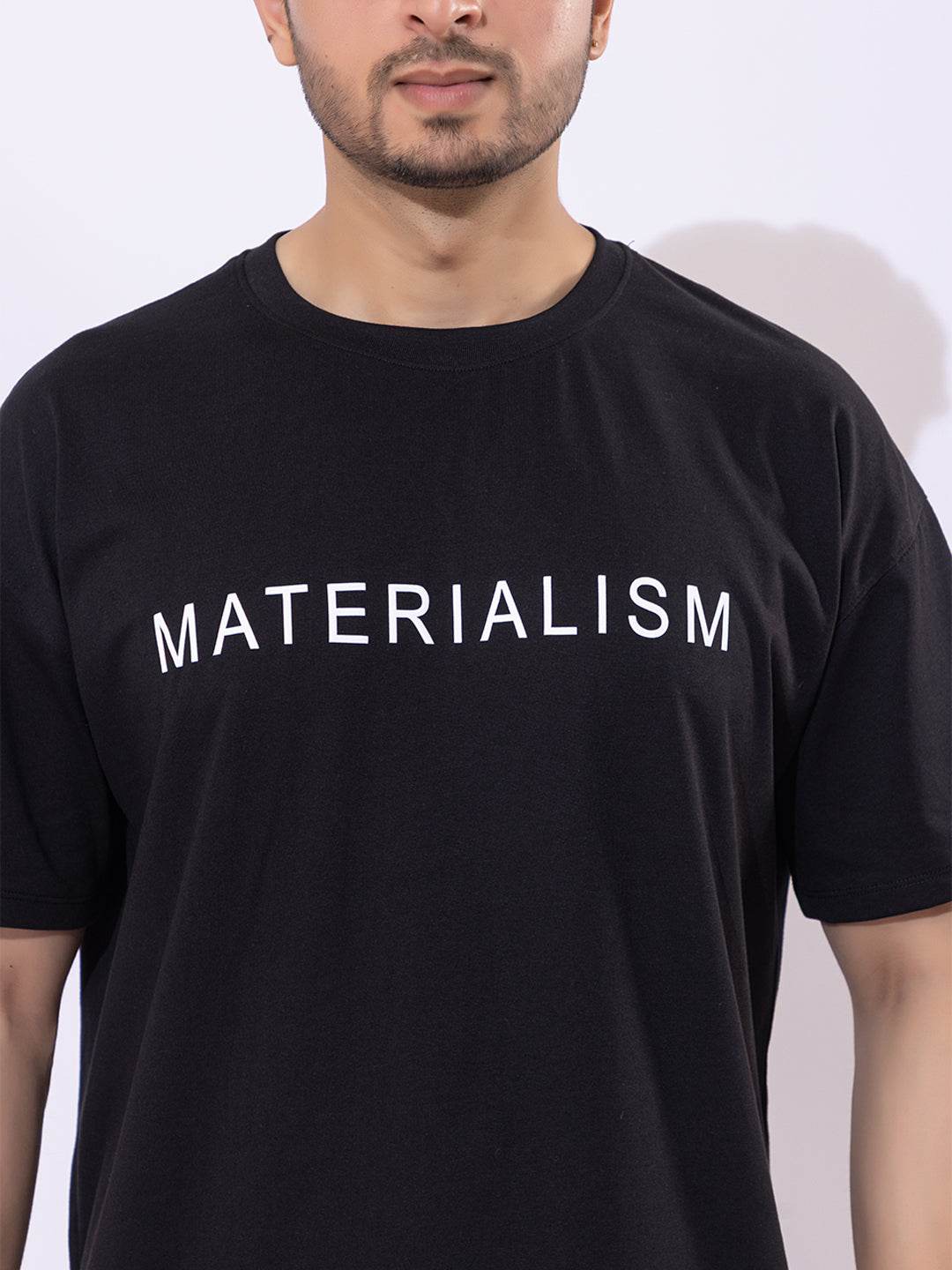 Materialism - Unisex Oversized Graphic Tee - ZEALTH.SHOP