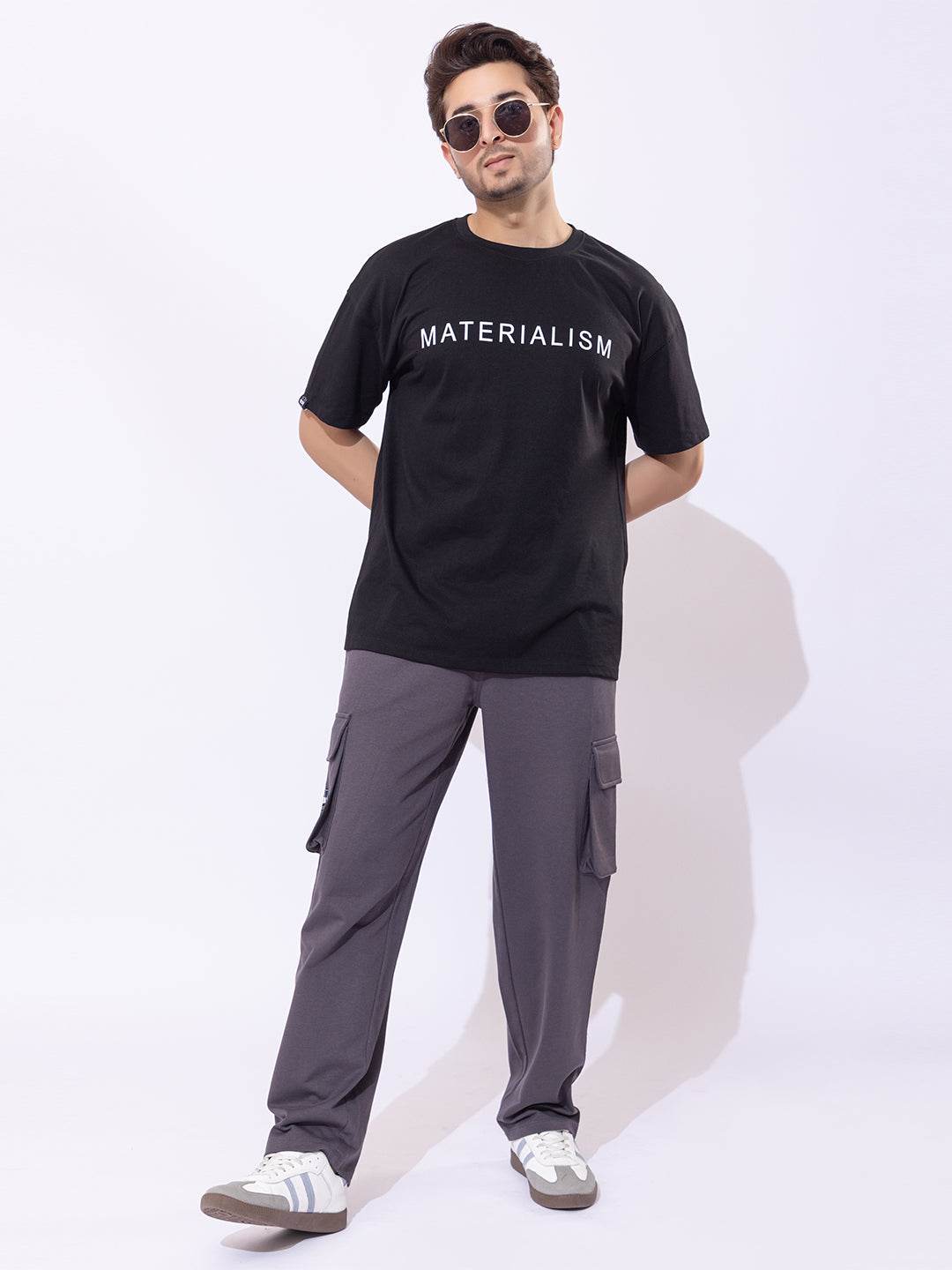 Materialism - Unisex Oversized Graphic Tee - ZEALTH.SHOP