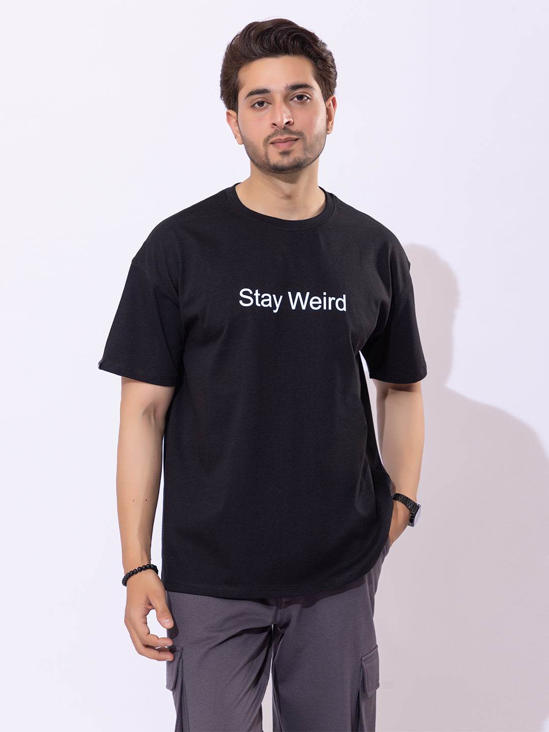 Stay Weird - Unisex Oversized Graphic Tee - ZEALTH.SHOP