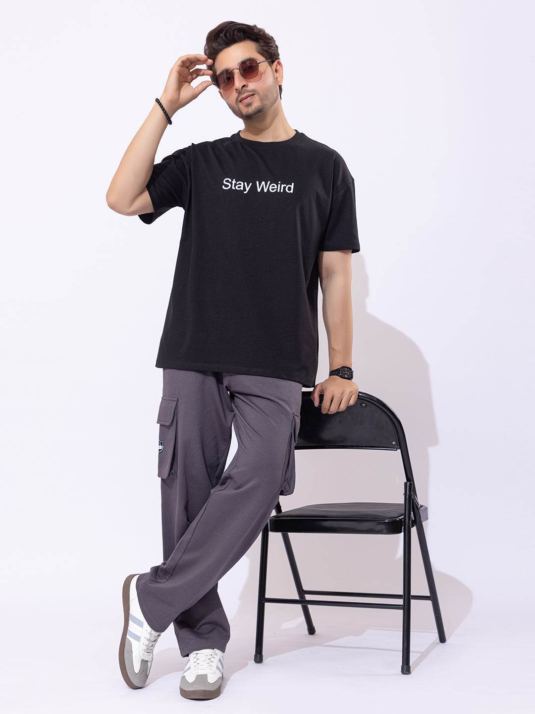 Stay Weird - Unisex Oversized Graphic Tee - ZEALTH.SHOP