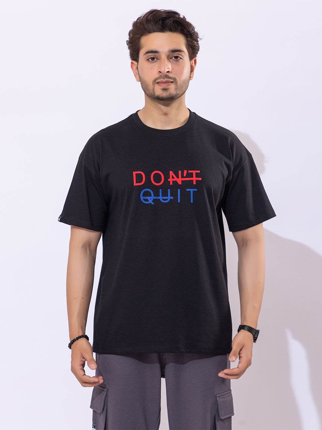 Don't Quit - Unisex Oversized Graphic Tee - ZEALTH.SHOP