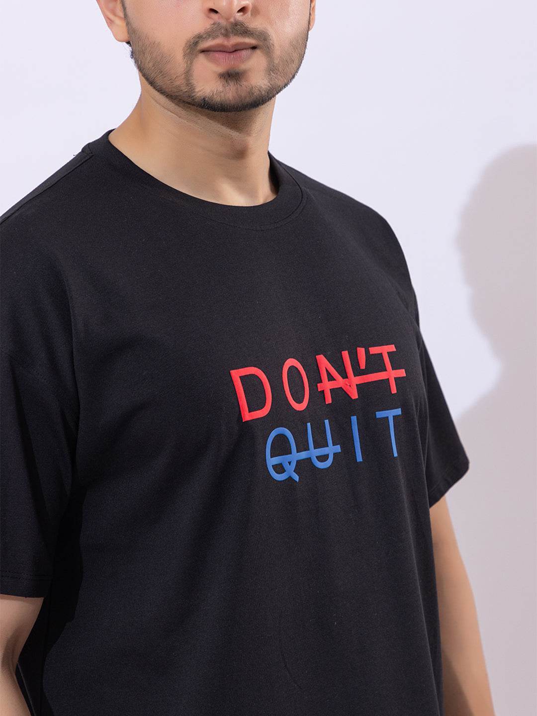 Don't Quit - Unisex Oversized Graphic Tee - ZEALTH.SHOP