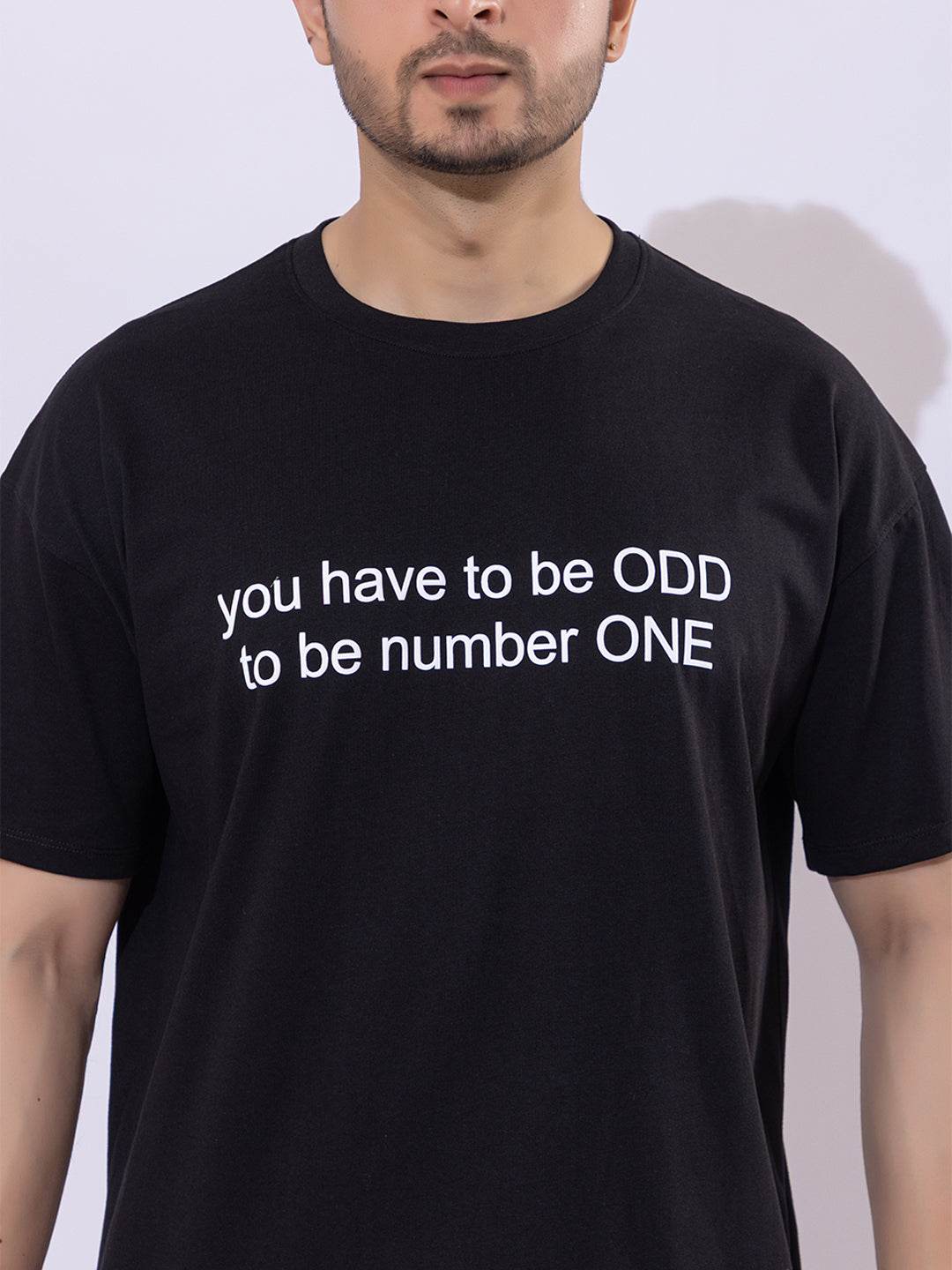 You Have To Be ODD To Be Number ONE - Unisex Oversized Graphic Tee - ZEALTH.SHOP