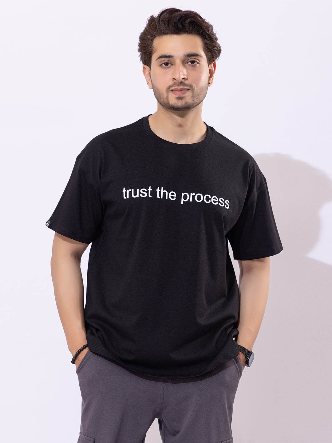 Trust The Process - Unisex Oversized Graphic Tee - ZEALTH.SHOP