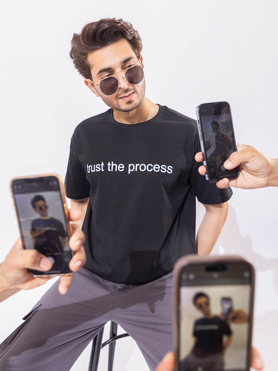 Trust The Process - Unisex Oversized Graphic Tee - ZEALTH.SHOP