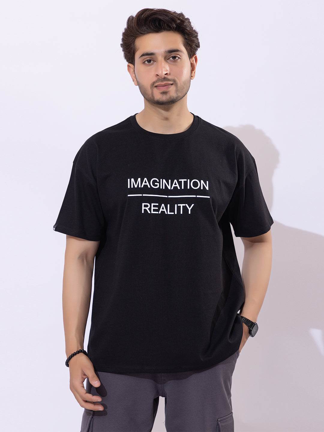 Imagination Reality - Unisex Oversized Graphic Tee - ZEALTH.SHOP
