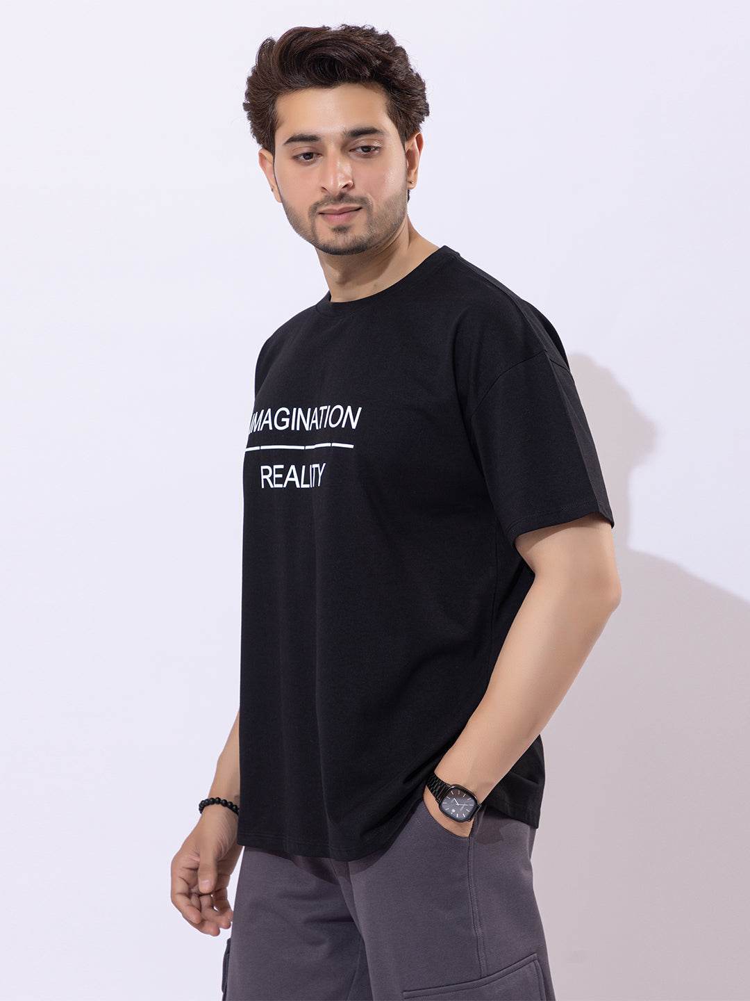 Imagination Reality - Unisex Oversized Graphic Tee - ZEALTH.SHOP