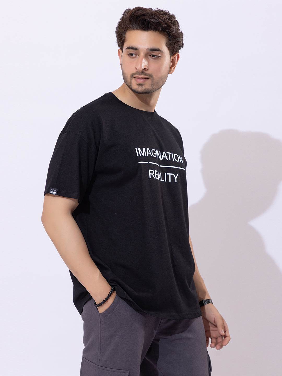 Imagination Reality - Unisex Oversized Graphic Tee - ZEALTH.SHOP