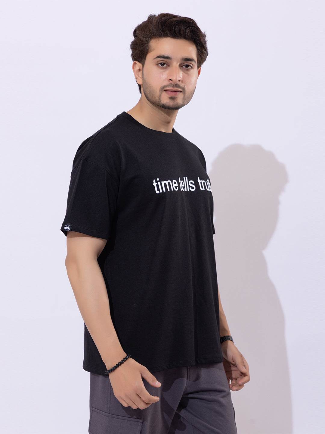Time Tells Truth - Unisex Oversized Graphic Tee - ZEALTH.SHOP