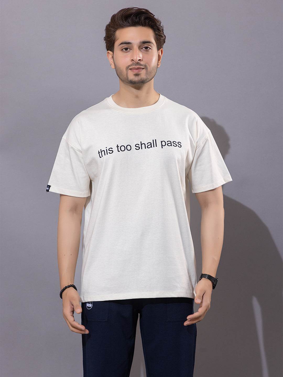 This Too Shall Pass - Unisex Oversized Graphic Tee - ZEALTH.SHOP