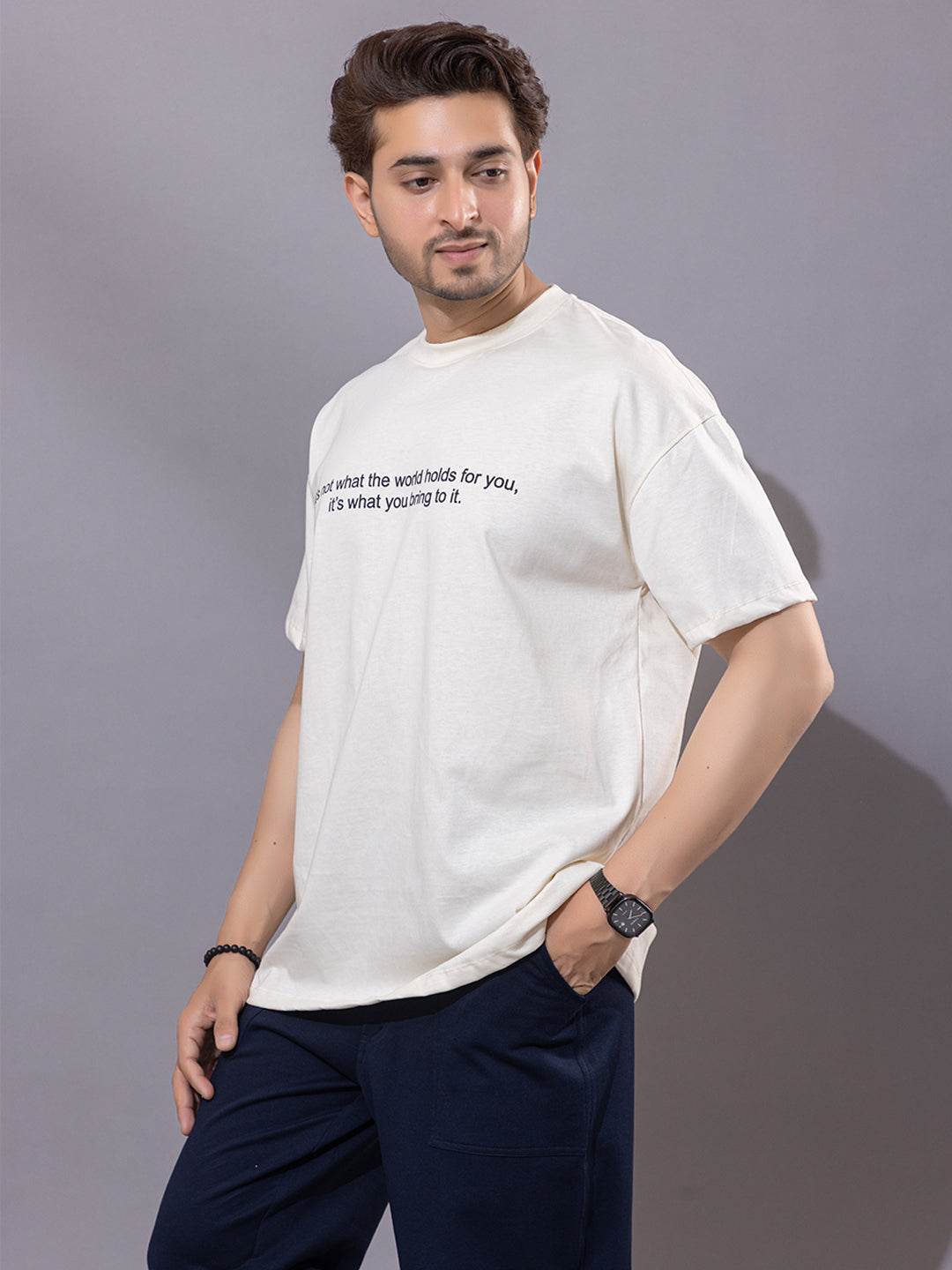 It's Not What The World Holds For You - Unisex Oversized Graphic Tee - ZEALTH.SHOP