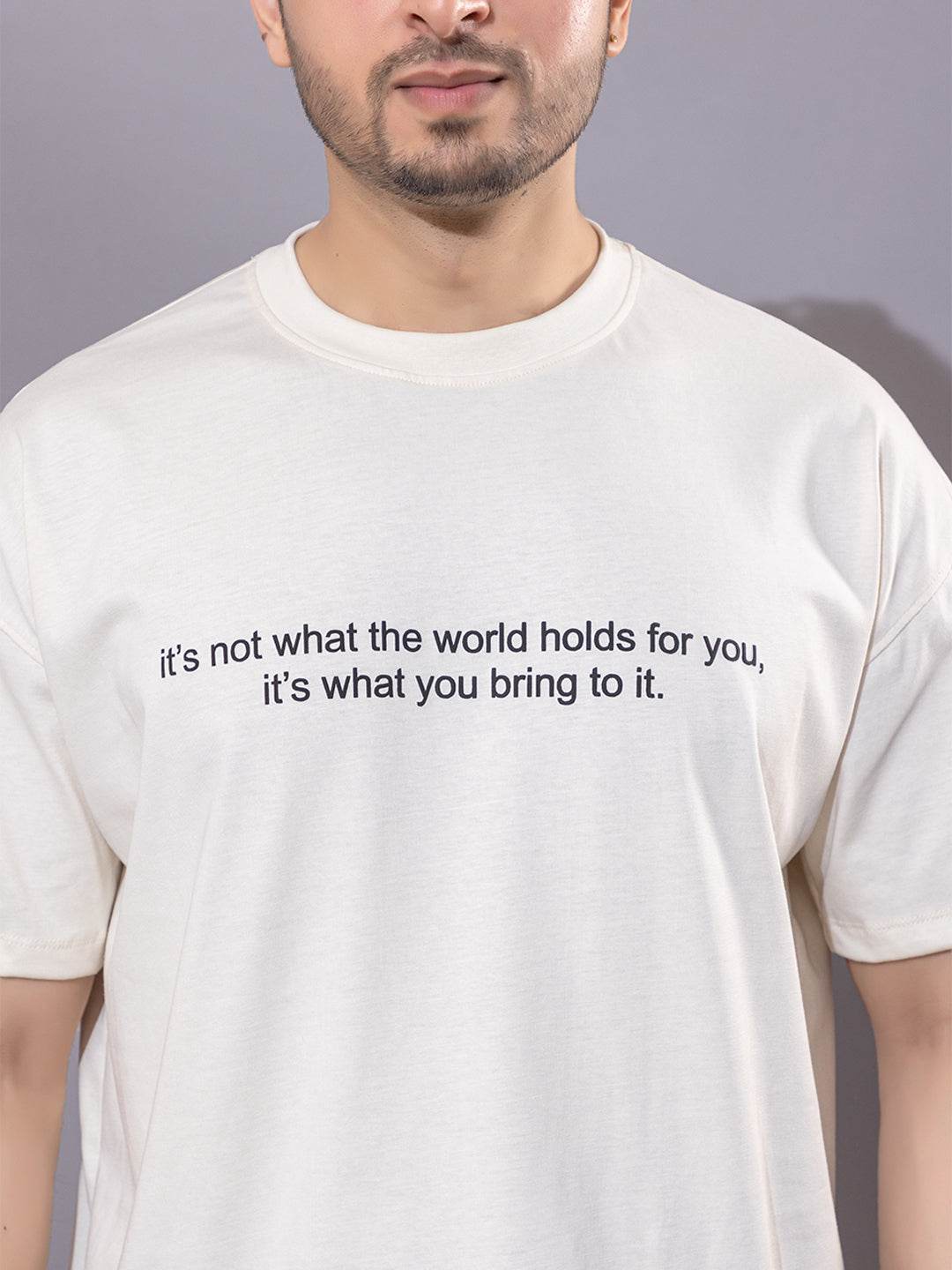 It's Not What The World Holds For You - Unisex Oversized Graphic Tee - ZEALTH.SHOP