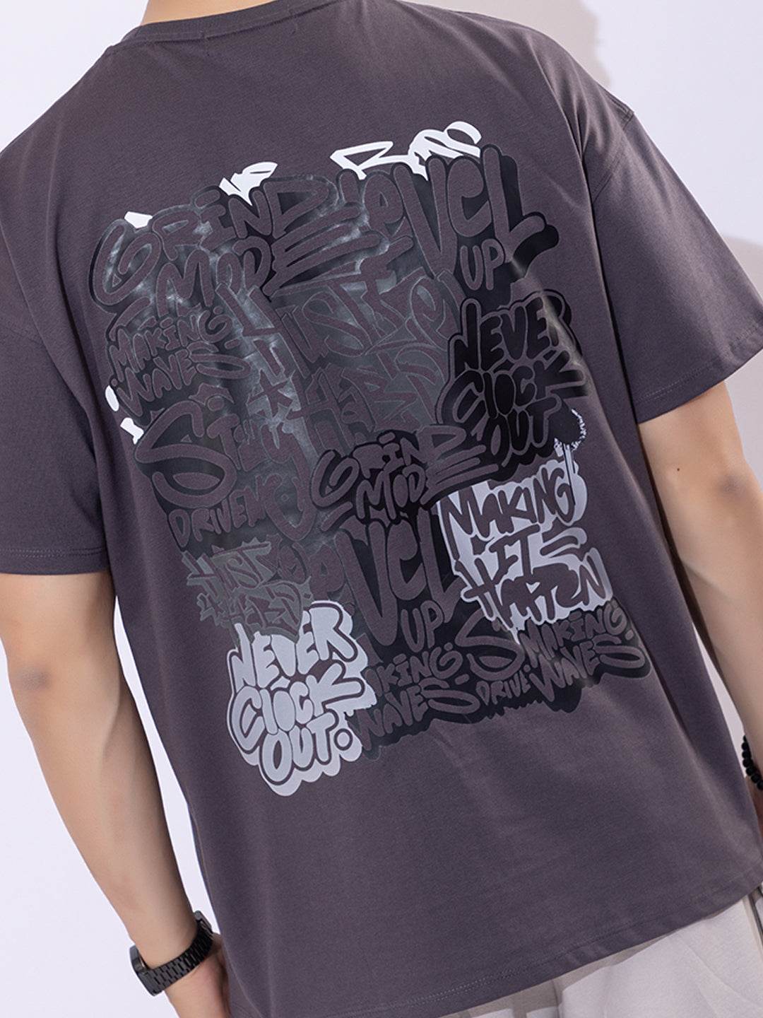 Hustle - Unisex Oversized Graphic Tee - ZEALTH.SHOP