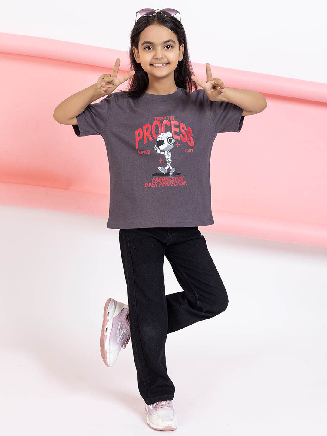 Trust The Process Girls T-Shirt Graphic - ZEALTH.SHOP