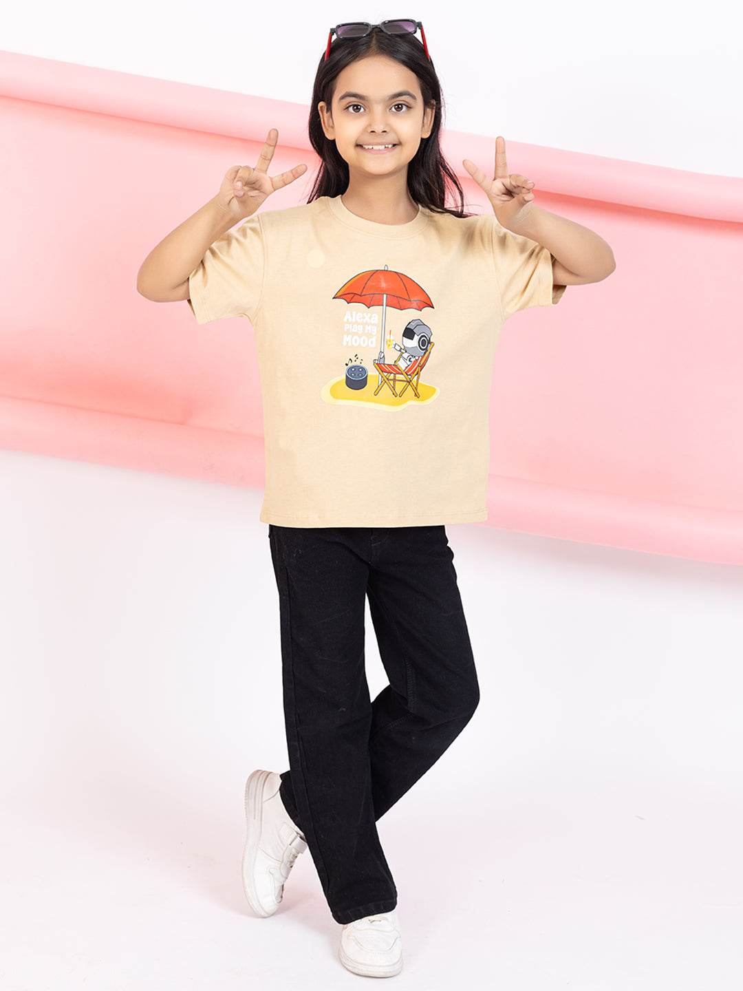 Alexa, Play My Mood Girls T-Shirt Graphic - ZEALTH.SHOP