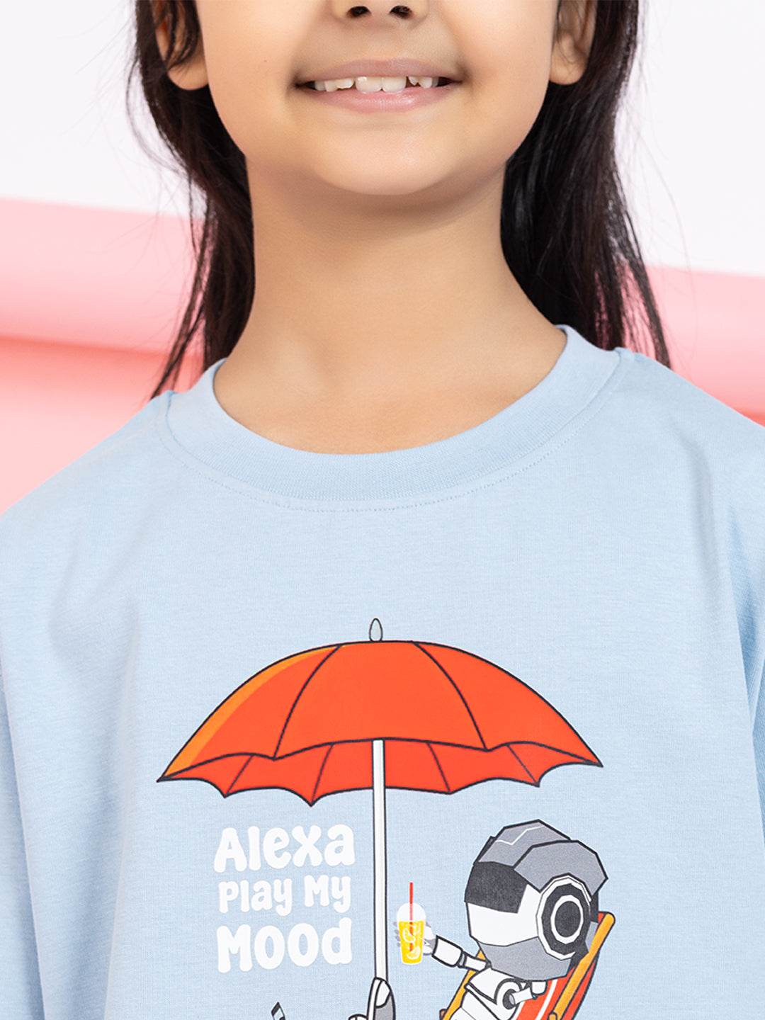 Alexa, Play My Mood Girls T-Shirt Graphic - ZEALTH.SHOP