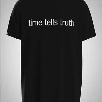 Time Tells Truth - Unisex Oversized Graphic Tee - ZEALTH.SHOP