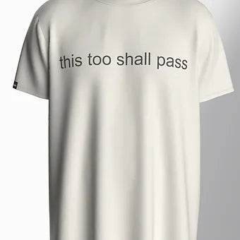 This Too Shall Pass - Unisex Oversized Graphic Tee - ZEALTH.SHOP